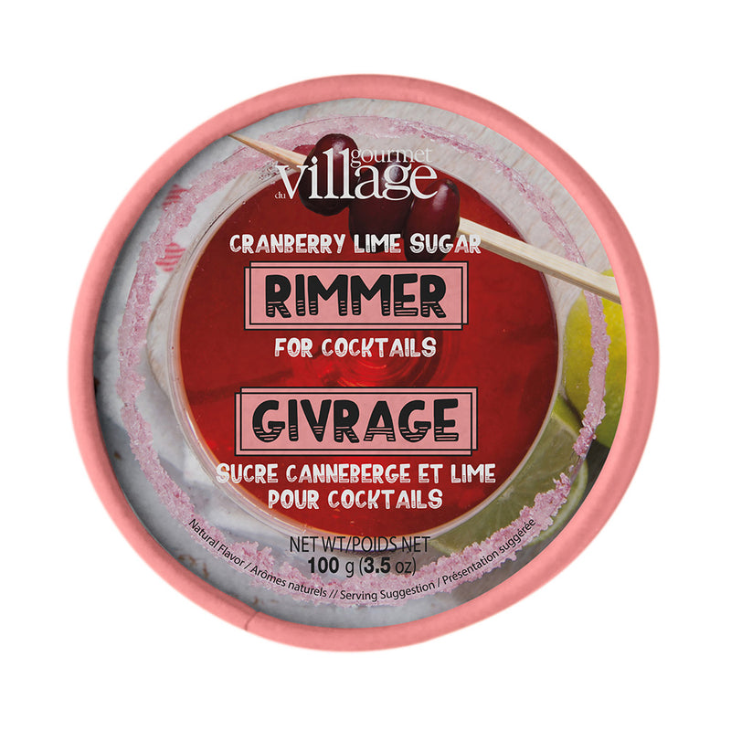 Gourmet du Village - Cranberry Lime Sugar Rimmer for Cocktails