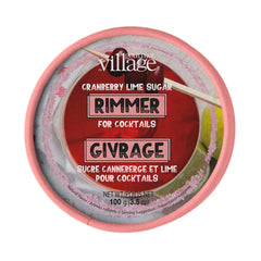 Gourmet du Village - Cranberry Lime Sugar Rimmer for Cocktails