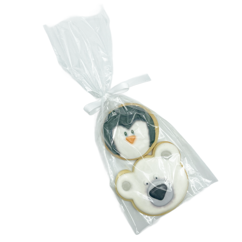 Q's Cakes Polar Bear + Penguin Cookies