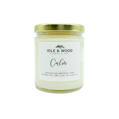 Idle & Wood Candle Co Calm - 9oz Gold Top