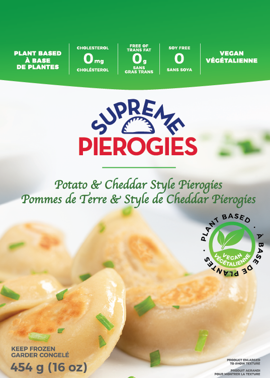 Supreme Pierogies - Cheddar & Potatoes (Vegan)