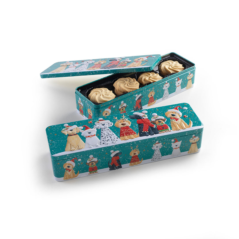 Christmas Dog Tin