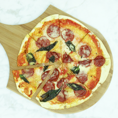 Grassroots Woodfired Pizza -  The Sassy & Simple (pepperoni, cheese + fresh basil)