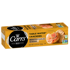 Carr's Table Water Crackers - Roasted Garlic & Herb