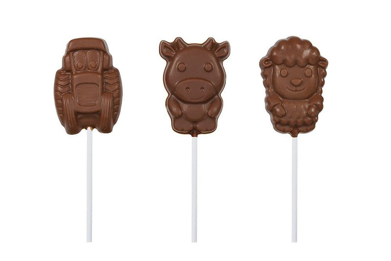 Cocoba - Milk Chocolate Farmyard Lollipops