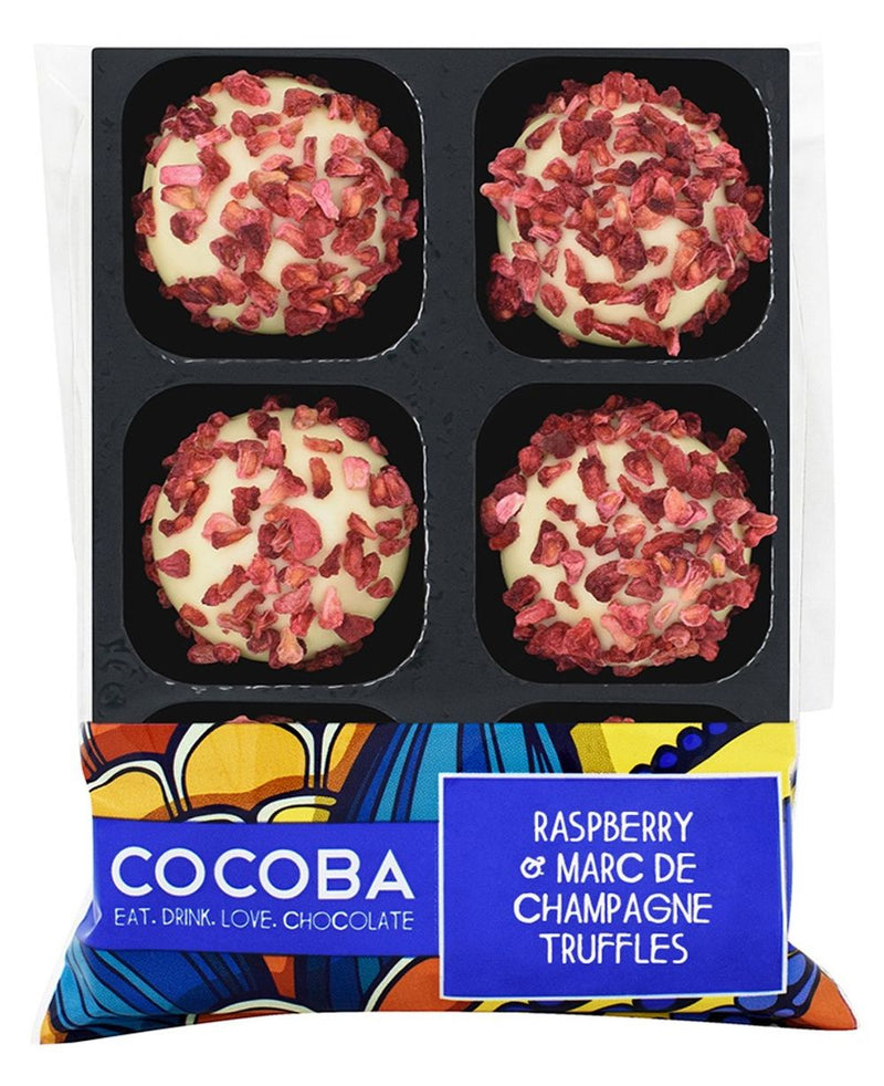 Cocoba - Raspberry & Marc de Champagne Truffles