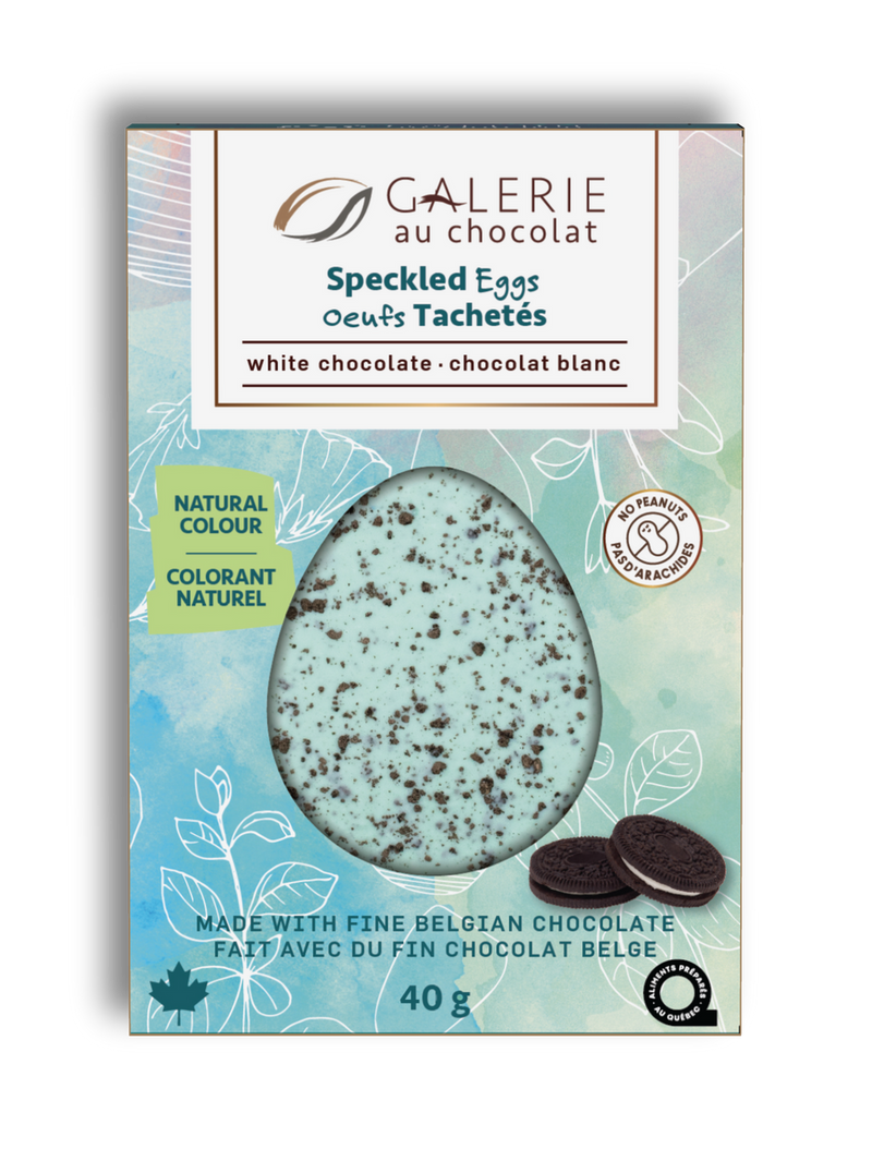 Galerie au Chocolat - White Chocolate Speckled Eggs Mini Bark Bar