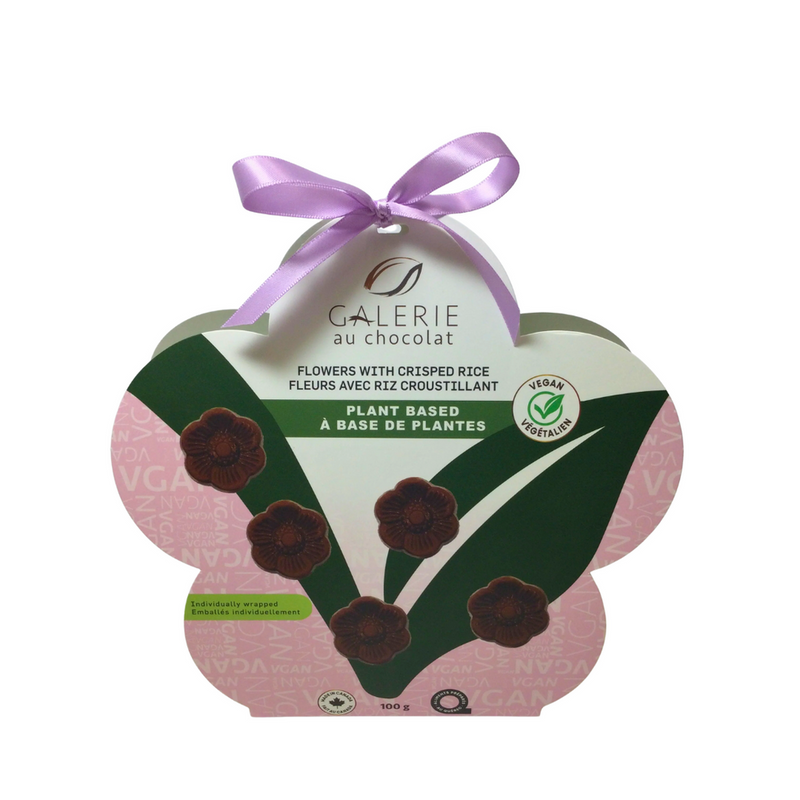 Galerie au Chocolat - Vegan Chocolate Crispy Flowers