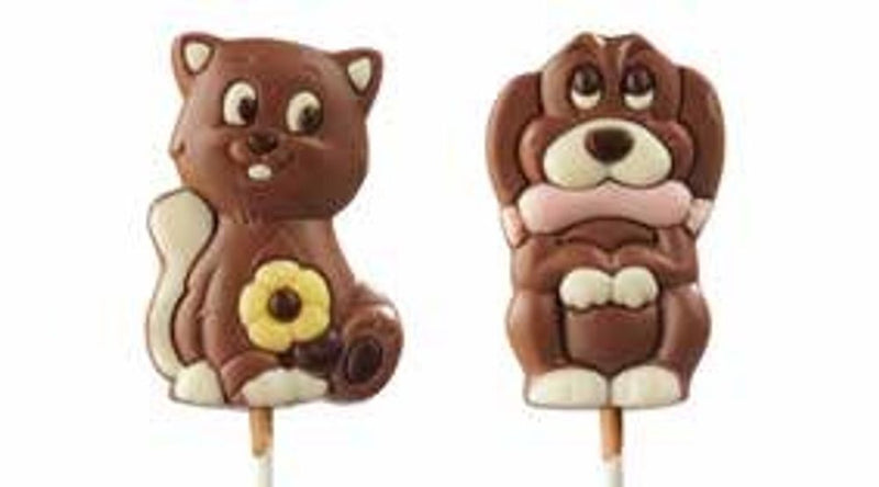 Ickx - Cat & Dog Chocolate Lollipops