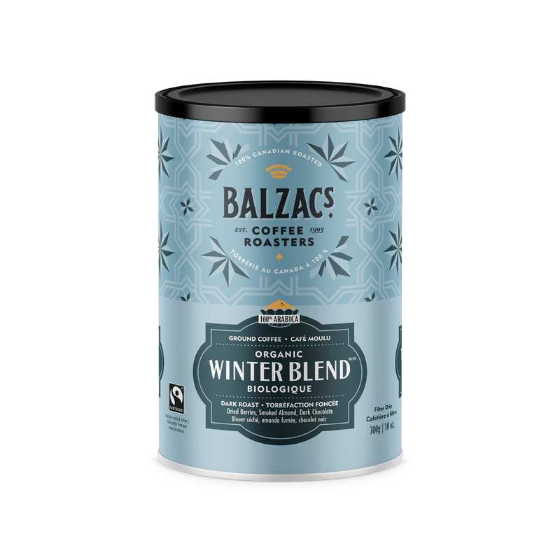 Balzac's - Organic Winter Blend Ground Coffee (Tin)