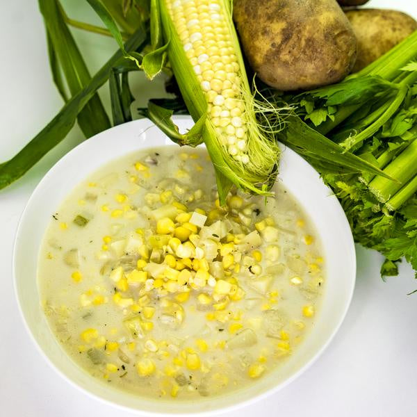 Sweet Corn + Potato Soup