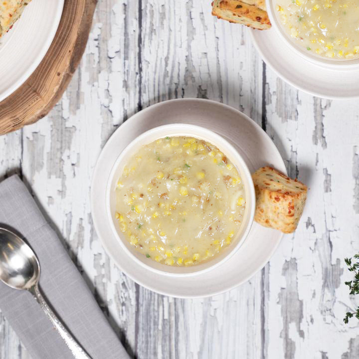 DSG - Roasted Corn + Bacon Chowder