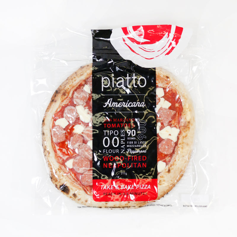 Piatto Pizza - The Americana (San Marzano tomato, Fior di latte mozzarella and pepperoni).