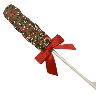 anDea - Christmas Chocolate Dipped Marshmallow Stick with Sprinkles