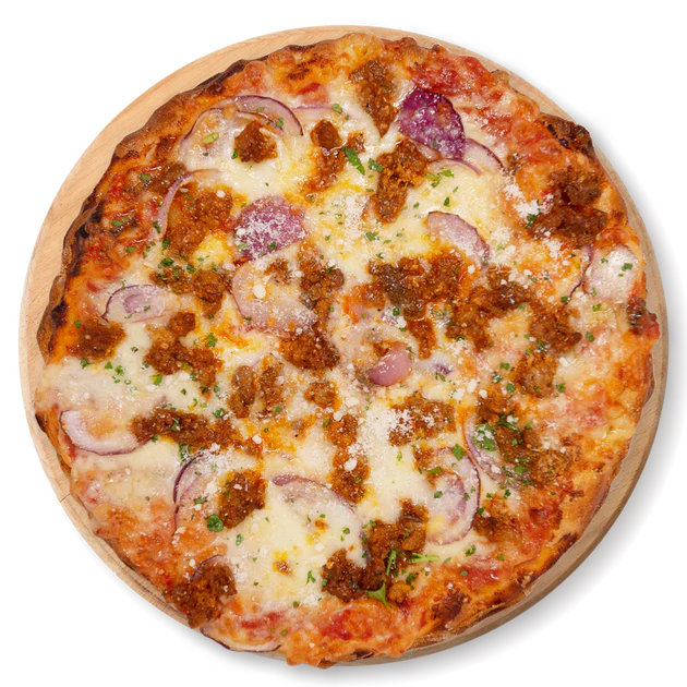 Porta Pizza - Gennaro - San Marzano tomato sauce, flavourful gorgonzola, sausage and red onion